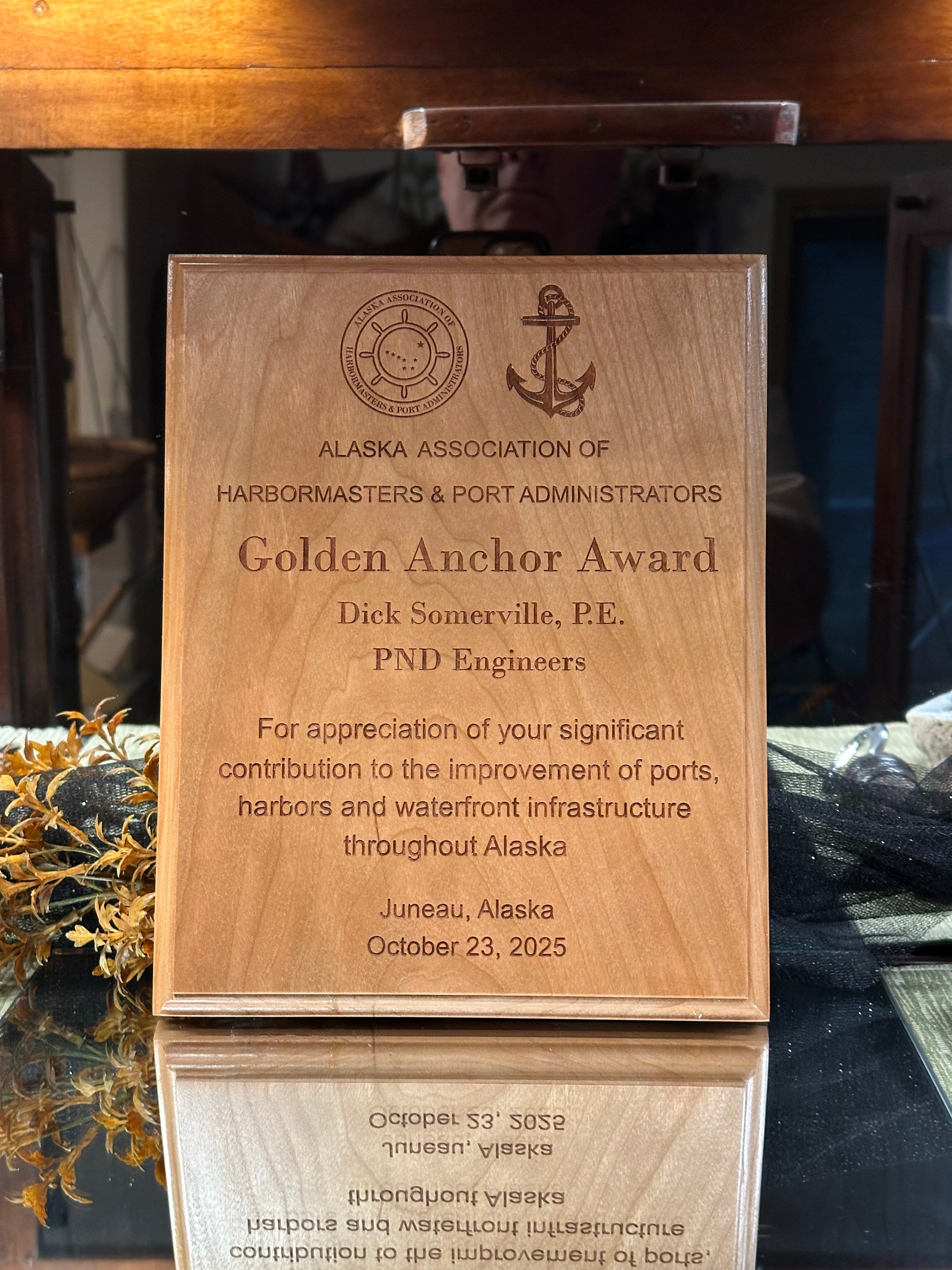 Wood Engraved Plaque