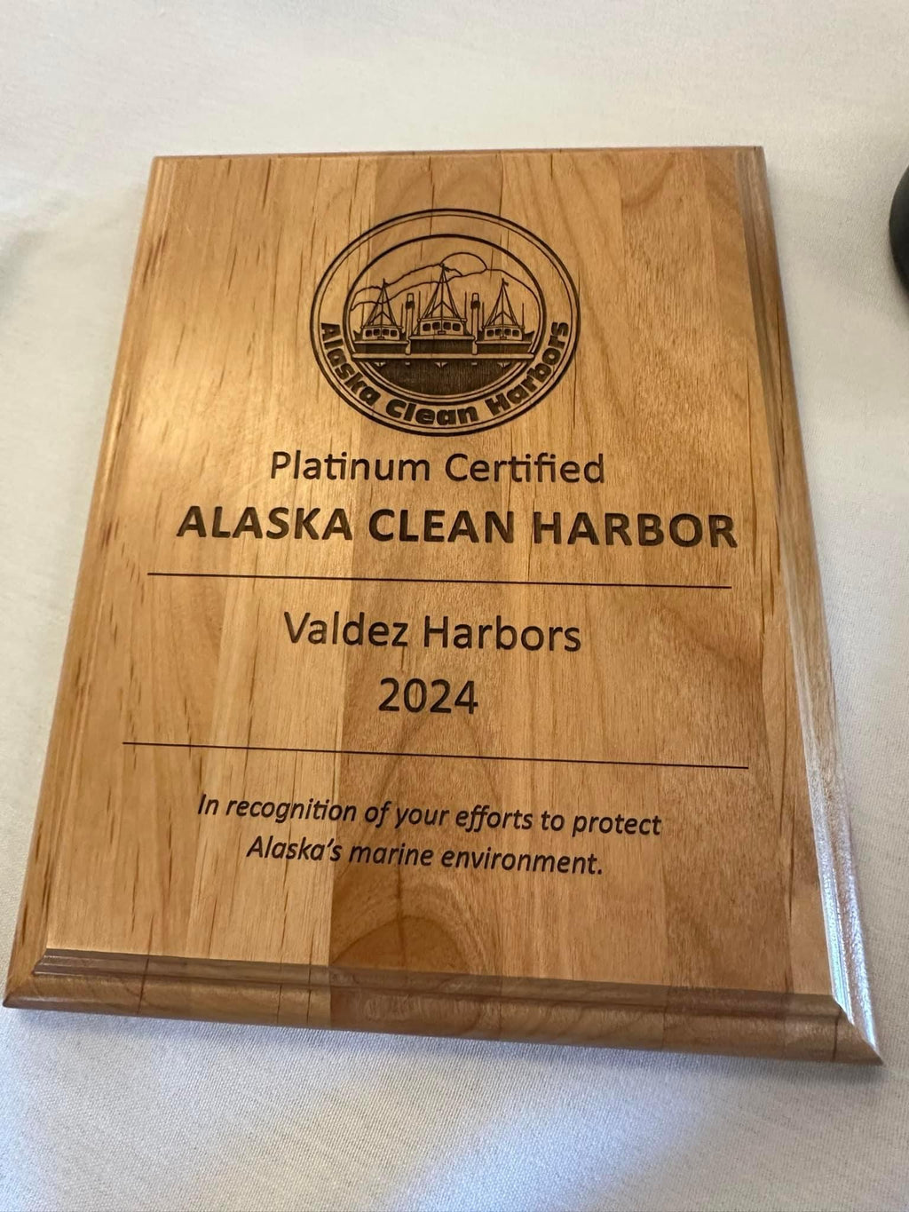 Wood Engraved Plaque