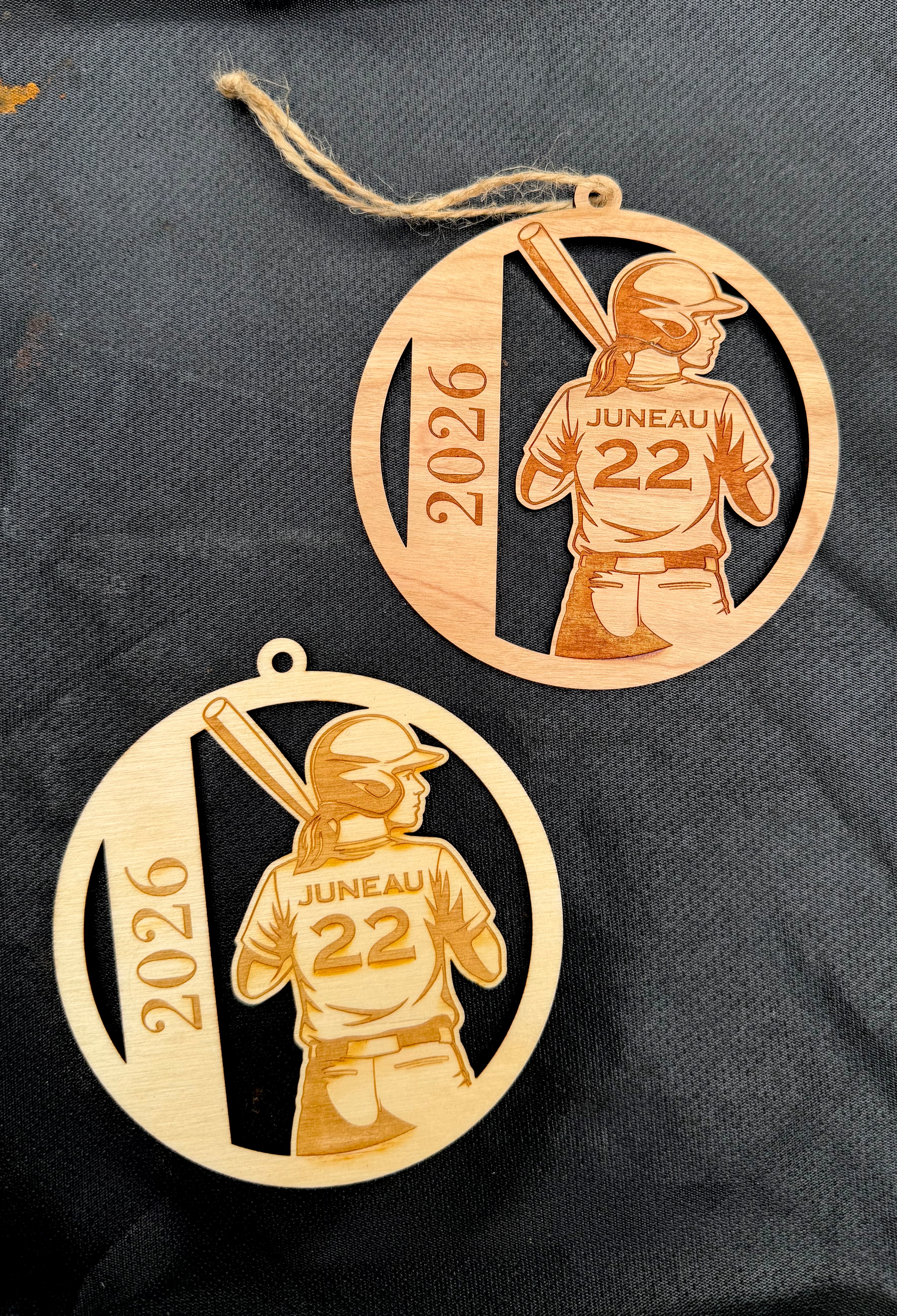 Female Baseball/Softball Ornament