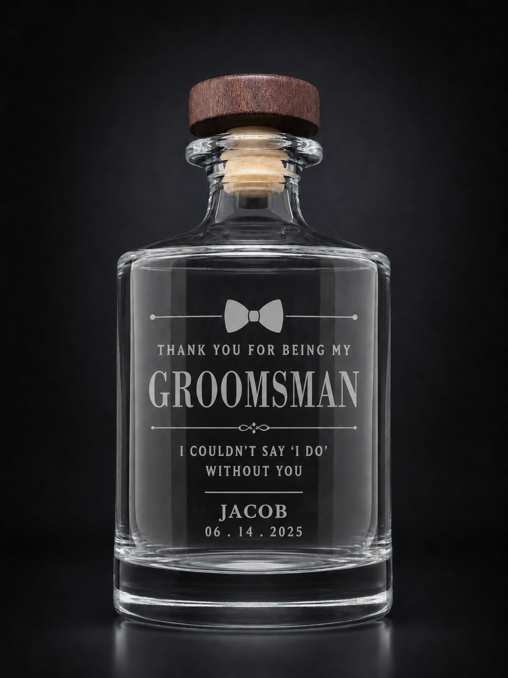 Custom Engraved Whiskey Decanter