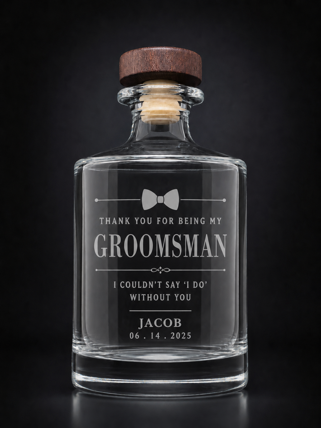 Custom Engraved Whiskey Decanter